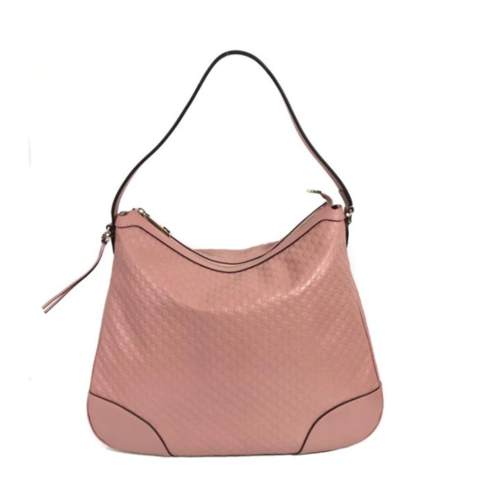 Gucci Shoulder Pink Leather Hobo Bag